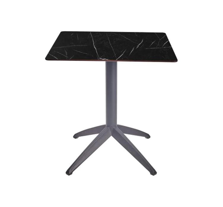 Стіл QUATRO FOLD 70X70 ANTRACITE-MARBLE1